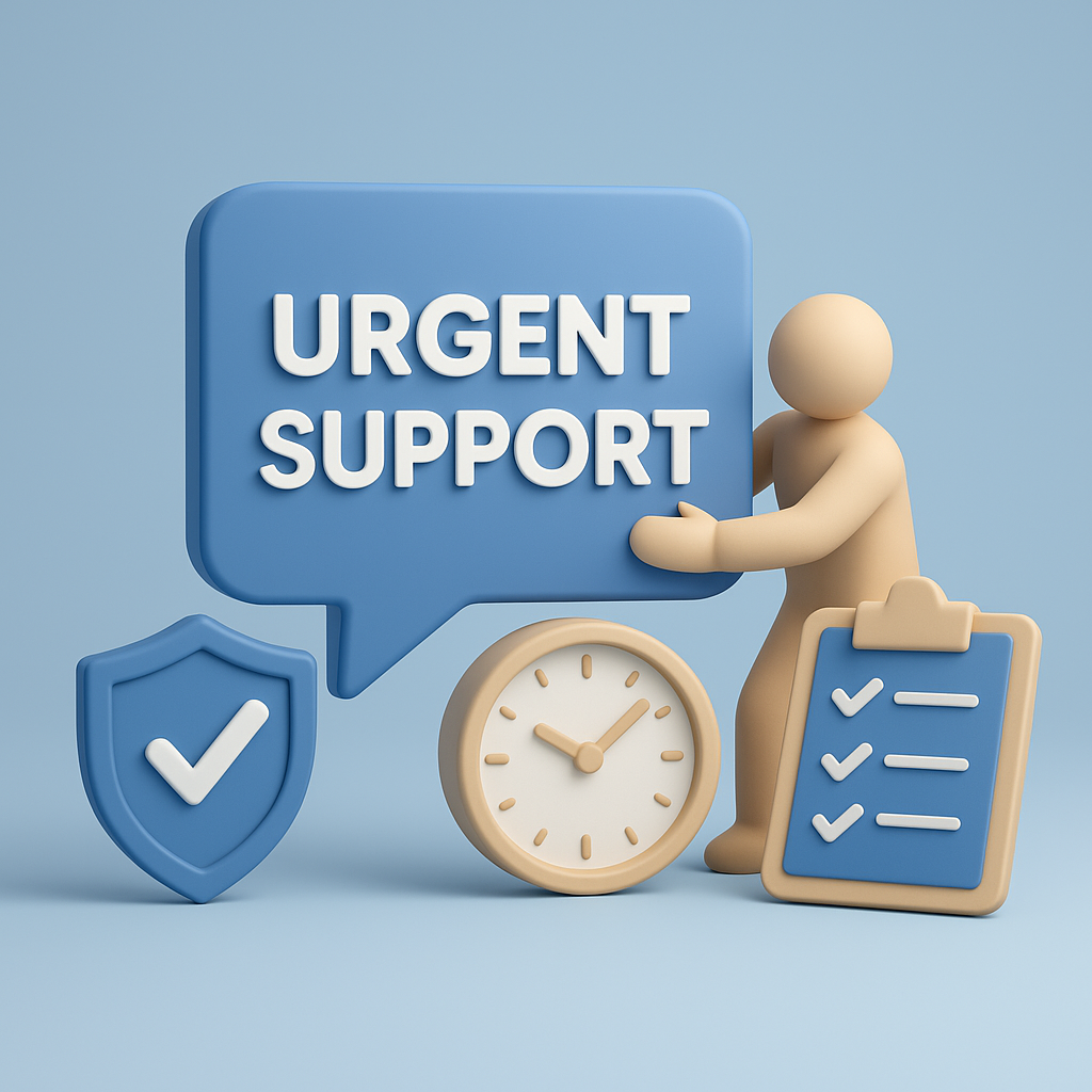 urget support with high standard and temporary needs